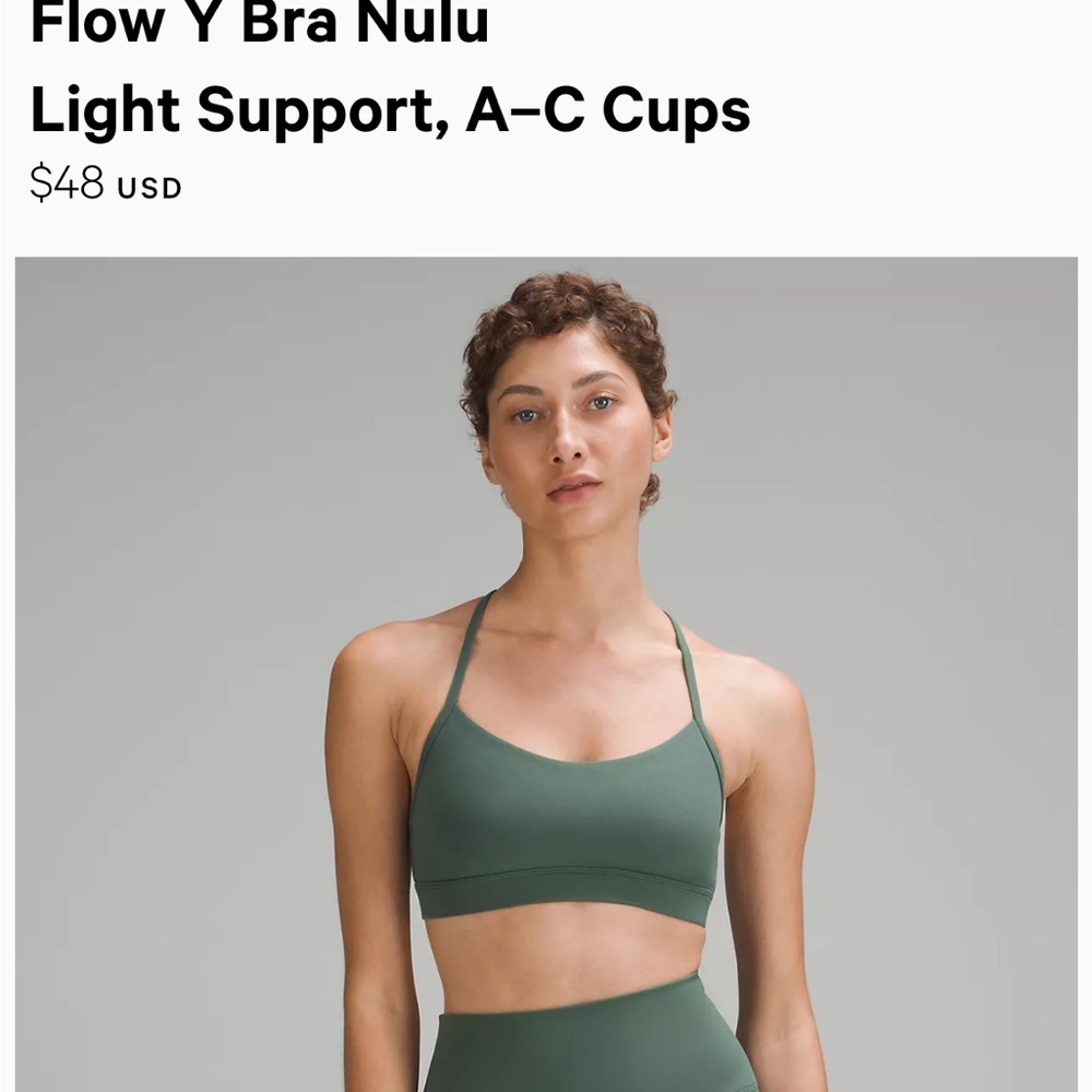 Lululemon flow Y Nulu bra